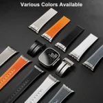 Vertical Texture Titanium Buckle Elastic Silicone Watch Band, For Apple Watch Series 10 46mm, For Apple Watch Series 10 42mm, For Apple Watch SE 2023 44mm, For Apple Watch Ultra 2 49mm - Image 3