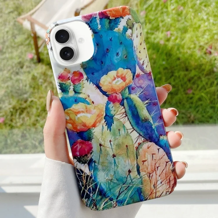 EDA006384207A.webp Varnishing Water Stick PC Phone Case, For iPhone 16 Plus, For iPhone 16 - Image 1