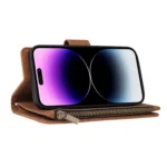 Multifunctional Multi-Card Wallet Phone Leather Case, For iPhone 15 Pro Max, For iPhone 15 Pro, For iPhone 15 Plus, For iPhone 15 - Image 5