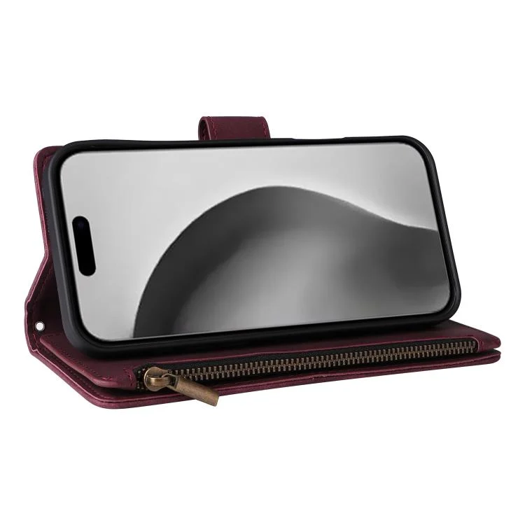 EDA006388005A_5.webp Multifunctional Multi-Card Wallet Phone Leather Case, For iPhone 16 Pro Max, For iPhone 16 Pro, For iPhone 16 Plus, For iPhone 16 - Image 6