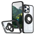 Transparent U-Ring Holder MagSafe Magnetic Phone Case, For iPhone 15 Pro Max, For iPhone 14 Pro Max, For iPhone 13 Pro Max / 12 Pro Max