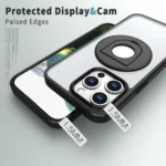 Transparent U-Ring Holder MagSafe Magnetic Phone Case, For iPhone 15 Pro Max, For iPhone 14 Pro Max, For iPhone 13 Pro Max / 12 Pro Max - Image 5