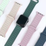 I-Shaped Magnetic Silicone Watch Band, For Apple Watch SE 2023 44mm - Image 4