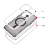 Dreamland MagSafe Magnetic 3 in 1 TPU + PC Phone Case, For iPhone 16 Pro Max, For iPhone 16 Pro, For iPhone 16 Plus, For iPhone 16, For iPhone 15 Pro Max, For iPhone 15 Pro, For iPhone 15 Plus... - Image 3