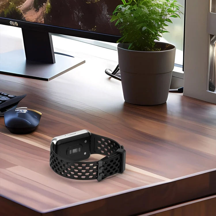 EDA0063987_B6.webp Hole Style Dual Buckle Silicone Watch Band - Image 7