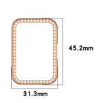Diamond Half Pack Hollow PC Watch Protective Case - Image 3