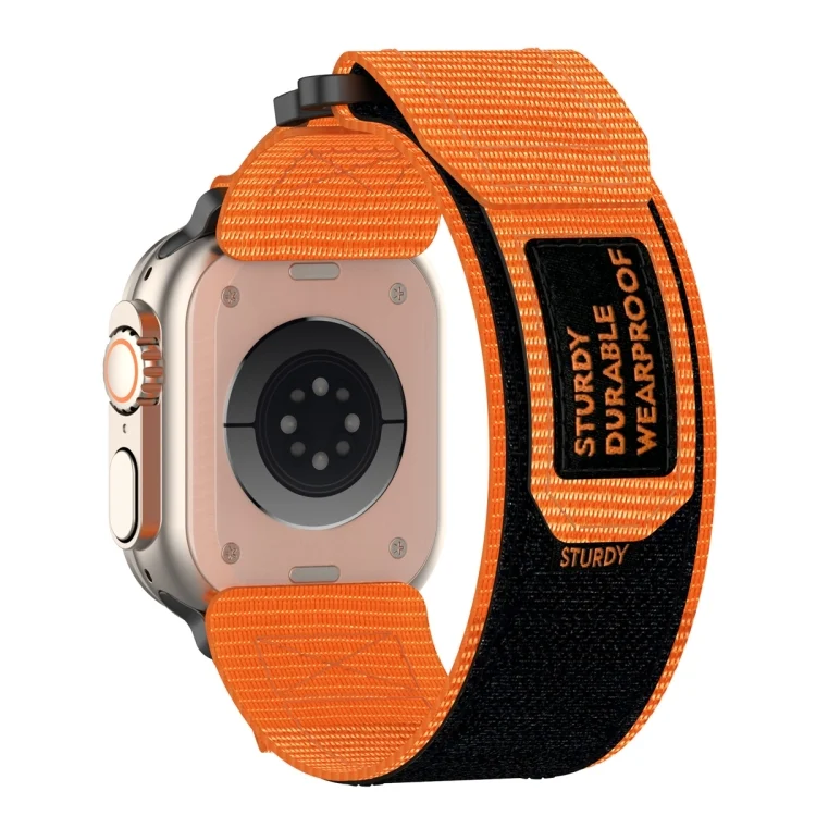 EDA006402307A_1.webp Nylon Hook And Loop Fastener Watch Band, For Apple Watch Series 8 41mm, For Apple Watch Series 8 45mm, For Apple Watch SE 2022 40mm, For Apple Watch SE 2022 44mm - Image 8
