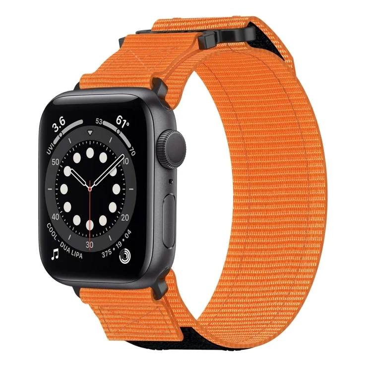Nylon Hook And Loop Fastener Watch Band, For Apple Watch Series 6 40mm, For Apple Watch Series 6 44mm, For Apple Watch Series 5 44mm, For Apple Watch Series 5 40mm