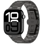 Twill Stainless Steel Watch Band, For Apple Watch Series 10 46mm, For Apple Watch Series 10 42mm, For Apple Watch SE 2023 44mm, For Apple Watch SE 2023 40mm, For Apple Watch Ultra 2 49mm