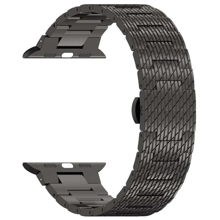 EDA006403427A_2.webp Twill Stainless Steel Watch Band, For Apple Watch Series 10 46mm, For Apple Watch Series 10 42mm, For Apple Watch SE 2023 44mm, For Apple Watch SE 2023 40mm, For Apple Watch Ultra 2 49mm - Image 9