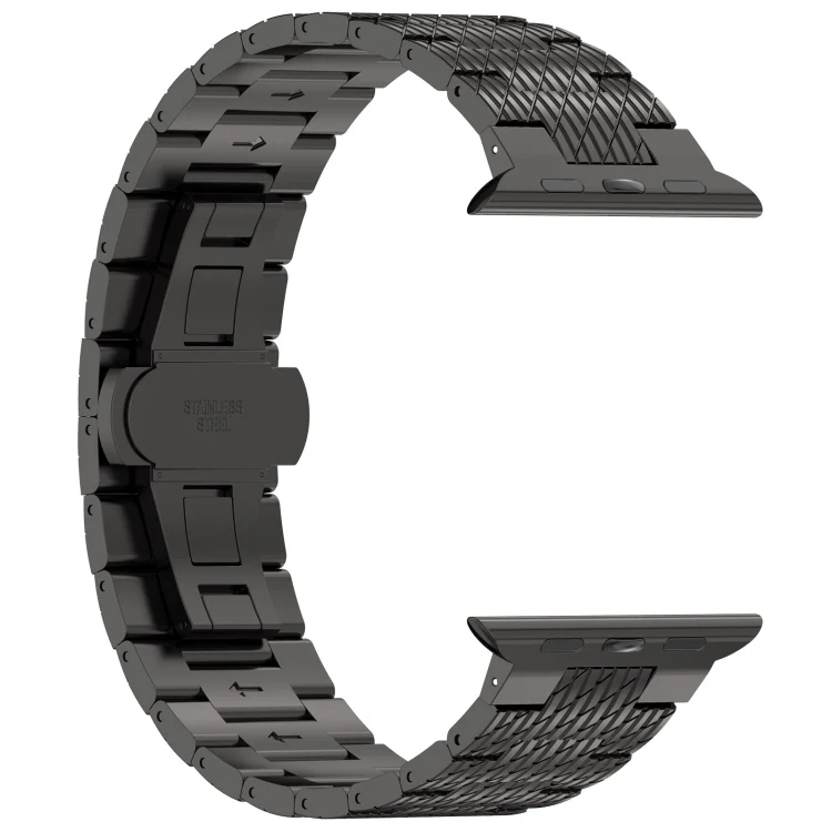 EDA006403427A_3.webp Twill Stainless Steel Watch Band, For Apple Watch Series 10 46mm, For Apple Watch Series 10 42mm, For Apple Watch SE 2023 44mm, For Apple Watch SE 2023 40mm, For Apple Watch Ultra 2 49mm - Image 10