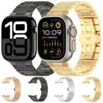 Twill Stainless Steel Watch Band, For Apple Watch Series 10 46mm, For Apple Watch Series 10 42mm, For Apple Watch SE 2023 44mm, For Apple Watch SE 2023 40mm, For Apple Watch Ultra 2 49mm - Image 2