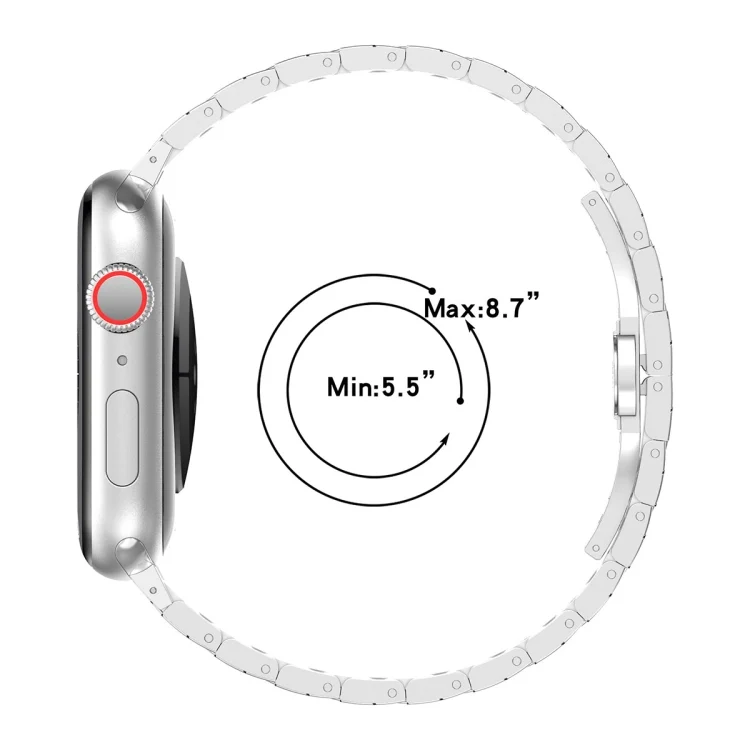 EDA0064034_B3.webp Twill Stainless Steel Watch Band, For Apple Watch Series 10 46mm, For Apple Watch Series 10 42mm, For Apple Watch SE 2023 44mm, For Apple Watch SE 2023 40mm, For Apple Watch Ultra 2 49mm - Image 4
