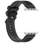 Ordinary Buckle Hybrid Nylon Braid Silicone Watch Band, For Apple Watch SE 2023 44mm, For Apple Watch SE 2023 40mm, For Apple Watch Ultra 2 49mm, For Apple Watch Series 9 45mm... - Image 10