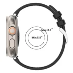 Official Buckle Hybrid Nylon Braid Silicone Watch Band, For Apple Watch SE 2023 44mm, For Apple Watch SE 2023 40mm, For Apple Watch Ultra 2 49mm, For Apple Watch Series 9 45mm... - Image 4