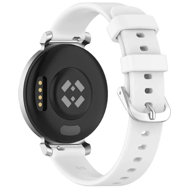 EDA006405101A_1.webp 14mm Silver Buckle Silicone Watch Band Wristband - Image 8