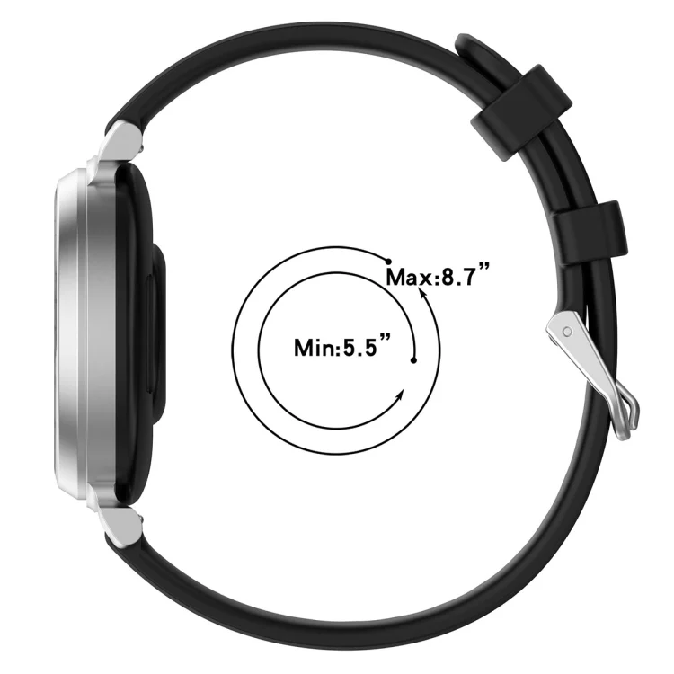 EDA0064051_B3.webp 14mm Silver Buckle Silicone Watch Band Wristband - Image 4