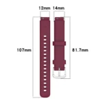 Universal Solid Color Silver Buckle Silicone Watch Band - Image 3
