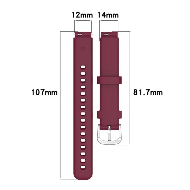 EDA0064056_B2.webp Universal Solid Color Silver Buckle Silicone Watch Band - Image 3