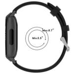 Universal Solid Color Silver Buckle Silicone Watch Band - Image 4