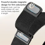 ZGA Milanese Magnetic Metal Watch Band, For Apple Watch Series 6 44mm, For Apple Watch Series 5 44mm, For Apple Watch Series 4 44mm, For Apple Watch Series 3 42mm, For Apple Watch Series 2 42mm... - Image 2