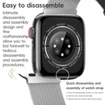 ZGA Milanese Magnetic Metal Watch Band, For Apple Watch Series 6 44mm, For Apple Watch Series 5 44mm, For Apple Watch Series 4 44mm, For Apple Watch Series 3 42mm, For Apple Watch Series 2 42mm... - Image 7