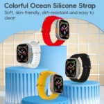 ZGA Ocean Silicone Watch Band, For Apple Watch 42mm - Image 3