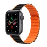 ZGA Two Color Magnetic Silicone Watch Band, For Apple Watch Series 5 44mm, For Apple Watch Series 4 44mm, For Apple Watch Series 3 42mm, For Apple Watch Series 2 42mm, For Apple Watch 42mm
