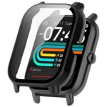 For P66 / P66D / P66ED 1.85 inch Watch PC + Tempered Film Integrated Watch Protective Case