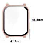 For P66 / P66D / P66ED 1.85 inch Watch PC + Tempered Film Integrated Watch Protective Case - Image 3