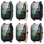 For P66 / P66D / P66ED 1.85 inch Watch PC + Tempered Film Integrated Watch Protective Case - Image 4