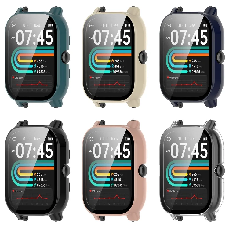 EDA0064137_B3.webp For P66 / P66D / P66ED 1.85 inch Watch PC + Tempered Film Integrated Watch Protective Case - Image 4