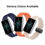 Magnetic Folding Black Buckle Silicone Watch Band - Image 3
