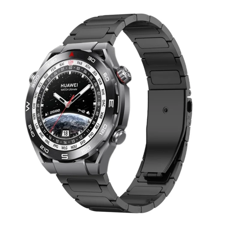 22mm Flat Buckle Titanium Alloy Watch Band