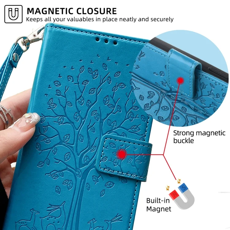 EDA006441802A_4.webp Tree & Deer Embossed Leather Phone Case, For OPPO K9S, For OPPO A8 / A31 2020 - Image 5