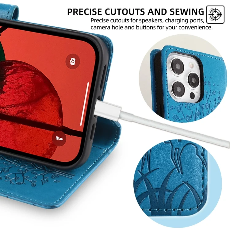 EDA006441802A_6.webp Tree & Deer Embossed Leather Phone Case, For OPPO K9S, For OPPO A8 / A31 2020 - Image 7