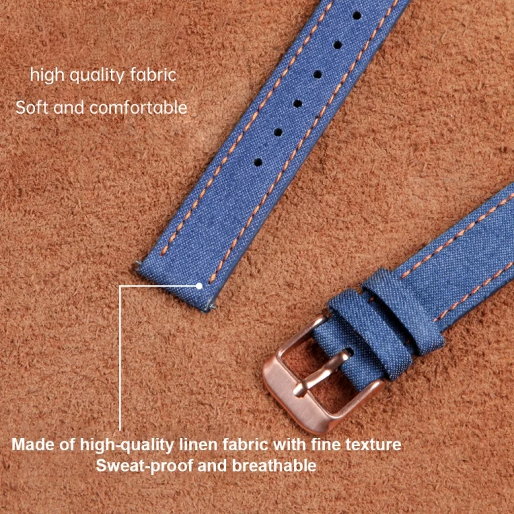 EDA0064438_B4.webp 14mm Linen Fabric Leather Watch Band - Image 5
