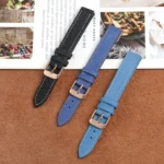 14mm Linen Fabric Leather Watch Band - Image 7