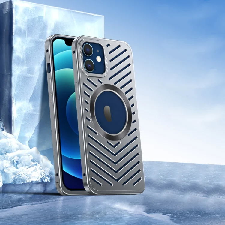 Cooling MagSafe Magnetic Metal Phone Case, For iPhone 12, For iPhone 12 Pro Max, For iPhone 12 Pro