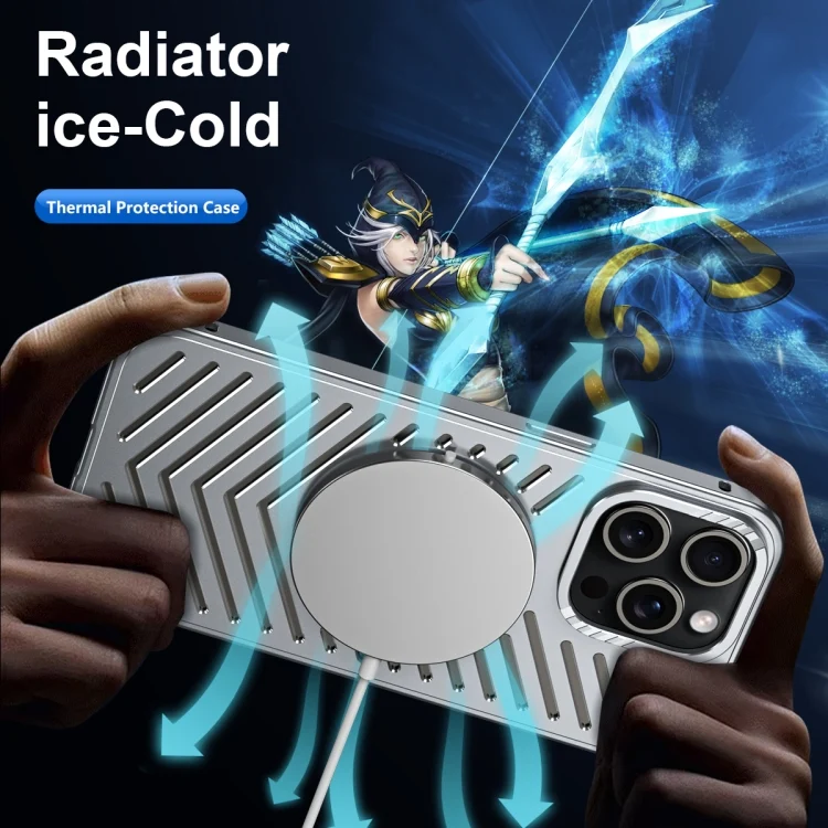 EDA0064454_B2.webp Cooling MagSafe Magnetic Metal Phone Case, For iPhone 16 Pro Max, For iPhone 16 Pro, For iPhone 16, For iPhone 15 Pro Max, For iPhone 15 Pro, For iPhone 15 - Image 3