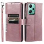 Simple 6-Card Wallet Leather Phone Case, For Xiaomi Redmi Note 12 5G, For Xiaomi Poco X5 - Image 4