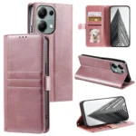Simple 6-Card Wallet Leather Phone Case, For Xiaomi Redmi Note 13 Pro 4G, For Xiaomi Redmi Note 13 4G