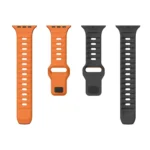 Wave Texture Reverse Buckle Silicone Watch Band, For Apple Watch SE 2022 44mm - Image 7