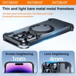 360 Degree Rotation MagSafe Stand Metal Phone Case, For iPhone 15 Pro Max, For iPhone 15 Pro - Image 5