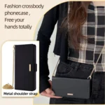 Crossbody Chain Leather Phone Case, For Xiaomi Redmi Turbo 3 5G, For Xiaomi Redmi A3 4G, For Xiaomi Redmi Note 13 4G - Image 2