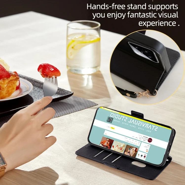 EDA006478606A_5.webp Crossbody Chain Leather Phone Case, For Xiaomi Redmi Turbo 3 5G, For Xiaomi Redmi A3 4G, For Xiaomi Redmi Note 13 4G - Image 6