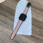 Trapezoid Fold Magnetic Buckle Silicone PU Watch Band, For Apple Watch Series 8 41mm, For Apple Watch Series 8 45mm, For Apple Watch SE 2022 40mm, For Apple Watch SE 2022 44mm - Image 8