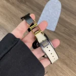 Trapezoid Fold Magnetic Buckle Silicone PU Watch Band, For Apple Watch Series 8 41mm, For Apple Watch Series 8 45mm, For Apple Watch SE 2022 40mm, For Apple Watch SE 2022 44mm - Image 5