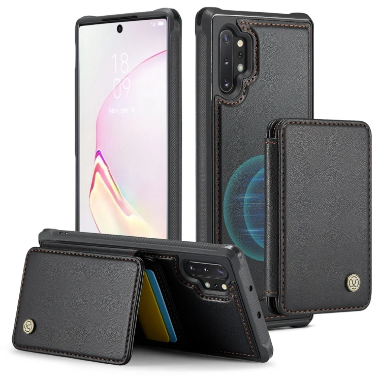 JEEHOOD J05 Business Magnetic Style RFID Leather Phone Case, For Samsung Galaxy Note10+ 5G