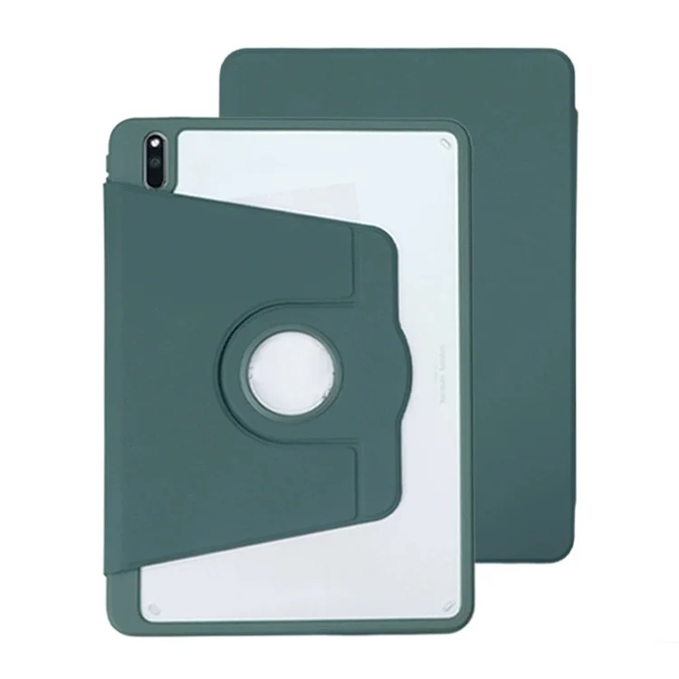 Acrylic 360 Degree Rotation Holder Tablet Leather Case, For Huawei MatePad 10.8, For Huawei MatePad 10.4